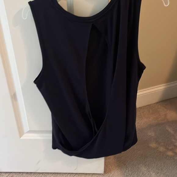 Navy blue open back tank from athleta - Picture 2 of 2